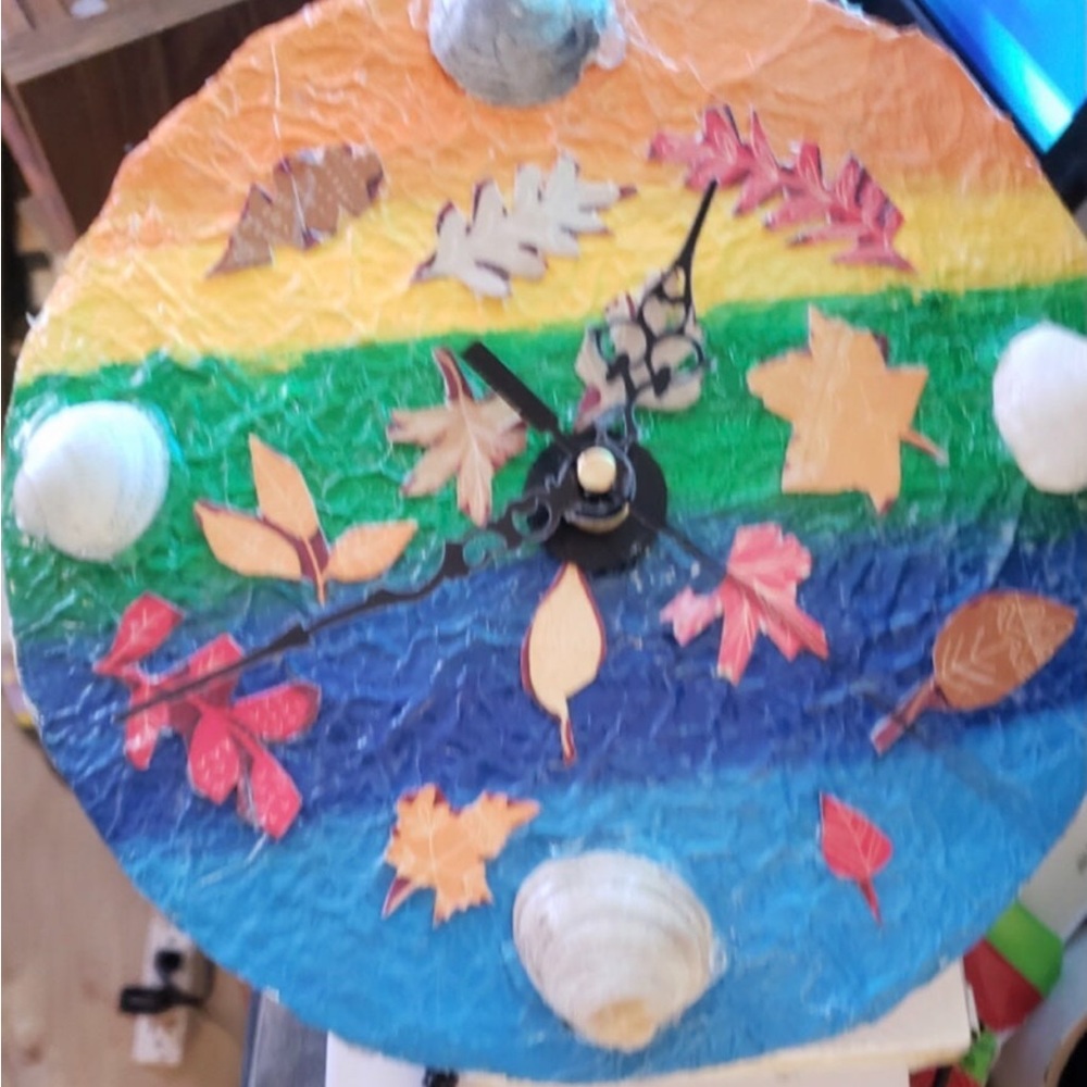 Bohemian One of a Kind Handmade Clock